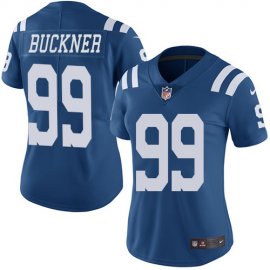Nike Indianapolis Colts #99 DeForest Buckner Royal Blue Womens Stitched NFL Limited Rush Jersey
