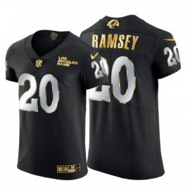 Los Angeles Rams #20 Jalen Ramsey Mens Nike Black Edition Vapor Untouchable Elite NFL Jersey