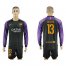 Barcelona #13 Cillesse Black Goalkeeper Long Sleeves Soccer Club Jersey