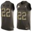 Nike Pittsburgh Steelers #22 Steven Nelson Green Mens Stitched NFL Limited Salute To Service Tank Top Jersey