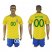 Brazil Personalized Home Soccer Country Jersey