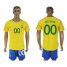 Brazil Personalized Home Soccer Country Jersey