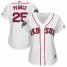 Boston Red Sox #25 Steve Pearce Majestic Womens 2018 World Series Champions Home Cool Base Player Jersey White