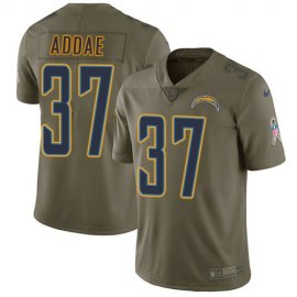 Nike Los Angeles Chargers #37 Jahleel Addae Olive Mens Stitched NFL Limited 2017 Salute To Service Jersey