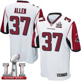 Nike Atlanta Falcons #37 Ricardo Allen White Super Bowl LI 51 Youth Stitched NFL Elite Jersey