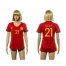 Womens Spain #21 Nolito Red Home Soccer Country Jersey
