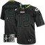 Nike Green Bay Packers #12 Aaron Rodgers Lights Out Black Mens Stitched NFL Elite Autographed Jersey