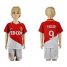 Monaco #9 Falcao Home Kid Soccer Club Jersey