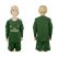 AC Milan Blank Green Goalkeeper Long Sleeves Kid Soccer Club Jersey