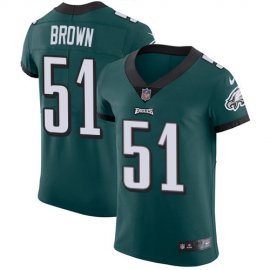 Nike Philadelphia Eagles #51 Zach Brown Midnight Green Team Color Mens Stitched NFL Vapor Untouchable Elite Jersey