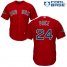 Boston Red Sox #24 David Price Red Cool Base 2018 World Series Champions Stitched Youth MLB Jersey