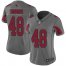 Nike Arizona Cardinals #48 Isaiah Simmons Silver Womens Stitched NFL Limited Inverted Legend Jersey