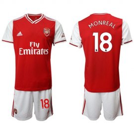 Arsenal #18 Monreal Home Soccer Club Jersey