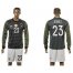 Germany #23 Gomez Away Long Sleeves Soccer Country Jersey