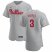 Philadelphia Phillies #3 Bryce Harper Mens Nike Gray Road 2020 Authentic Player MLB Jersey