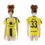 Womens Dortmund #33 Weigl Home Soccer Club Jersey
