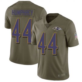 Nike Baltimore Ravens #44 Marlon Humphrey Olive Mens Stitched NFL Limited 2017 Salute To Service Jersey