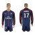 Paris Saint-Germain #17 Maxwell Home Long Sleeves Soccer Club Jersey