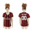 Womens AC Milan Personalized Home Soccer Club Jersey