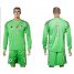 Germany #1 Neuer Green Goalkeeper Long Sleeves Soccer Country Jersey