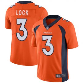 Nike Denver Broncos #3 Drew Lock Orange Team Color Youth Stitched NFL Vapor Untouchable Limited Jersey