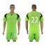 Liverpool #22 Mignolet Green Goalkeeper Soccer Club Jersey