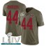 Nike San Francisco 49ers #44 Kyle Juszczyk Olive Super Bowl LIV 2020 Mens Stitched NFL Limited 2017 Salute To Service Jersey