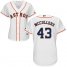 Houston Astros #43 Lance McCullers White Home Womens Stitched MLB Jersey