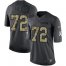 Nike Dallas Cowboys #72 Trysten Hill Black Mens Stitched NFL Limited 2016 Salute to Service Jersey