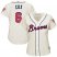 Atlanta Braves #6 Bobby Cox Cream Alternate Womens Stitched MLB Jersey