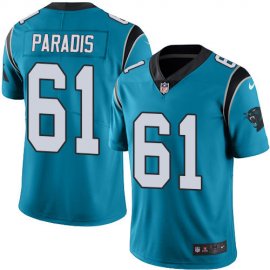 Nike Carolina Panthers #61 Matt Paradis Blue Alternate Mens Stitched NFL Vapor Untouchable Limited Jersey
