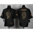 Nike New Orleans Saints #9 Drew Brees Black Gold No. Fashion Mens Stitched NFL Elite Jersey