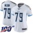 Nike Tennessee Titans #79 Isaiah Wilson White Womens Stitched NFL 100th Season Vapor Untouchable Limited Jersey