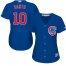 Chicago Cubs #10 Ron Santo Blue Alternate Womens Stitched MLB Jersey