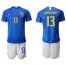 Brazil #13 Marquinhos Blue Soccer Country Jersey