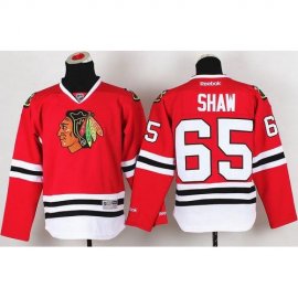 Chicago Blackhawks #65 Andrew Shaw Red Stitched Youth NHL Jersey