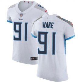Nike Tennessee Titans #91 Cameron Wake White Mens Stitched NFL Vapor Untouchable Elite Jersey