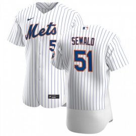 New York Mets #51 Paul Sewald Mens Nike White Home 2020 Authentic Player MLB Jersey