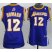 Cheap Women Los Angeles Lakers 12# Dwight Howard Purple Revolution 30 Swingman Jersey