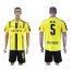Dortmund #5 Kehl Home Soccer Club Jersey