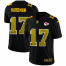 Kansas City Chiefs #17 Mecole Hardman Mens Black Nike Golden Sequin Vapor Limited NFL Jersey