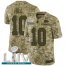 Nike Kansas City Chiefs #10 Tyreek Hill Camo Super Bowl LIV 2020 Mens Stitched NFL Limited 2018 Salute To Service Jersey