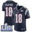 Nike New England Patriots #18 Matt Slater Navy Blue Team Color Super Bowl LIII Bound Mens Stitched NFL Vapor Untouchable Limited Jersey