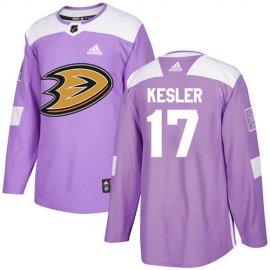 Adidas Anaheim Ducks #17 Ryan Kesler Purple Authentic Fights Cancer Stitched NHL Jersey