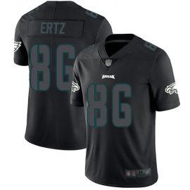 Nike Philadelphia Eagles #86 Zach Ertz Black Mens Stitched NFL Limited Rush Impact Jersey