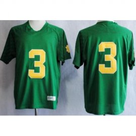 Notre Dame Fighting Irish 3 Joe Montana Green Techfit College Football NCAA Jersey