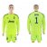 Juventus #1 Buffon Shiny Green Goalkeeper Long Sleeves Soccer Club Jersey