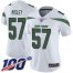 Nike New York Jets #57 C.J. Mosley White Womens Stitched NFL 100th Season Vapor Limited Jersey