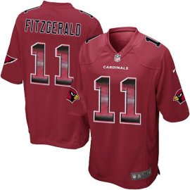 Nike Arizona Cardinals #11 Larry Fitzgerald Red Team Color Mens Stitched NFL Limited Strobe Jersey