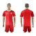 Danmark Blank Red Home Soccer Country Jersey